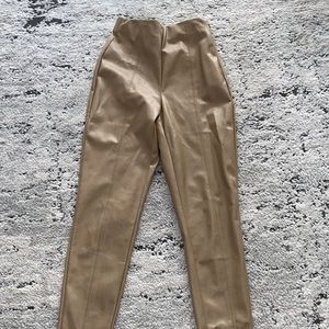 Babaton leather leggings